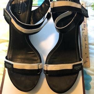 Coach wedge sandals